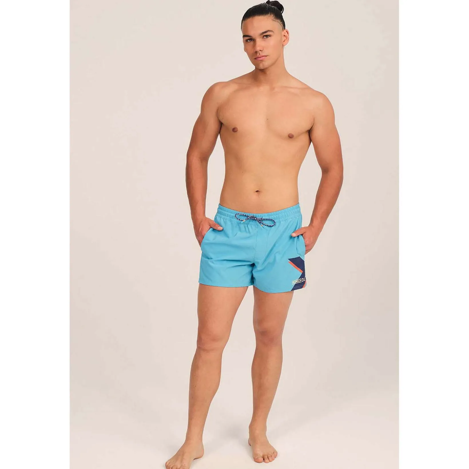 BAÑADOR HOMBRE ELÁSTICO CORTO AZUL