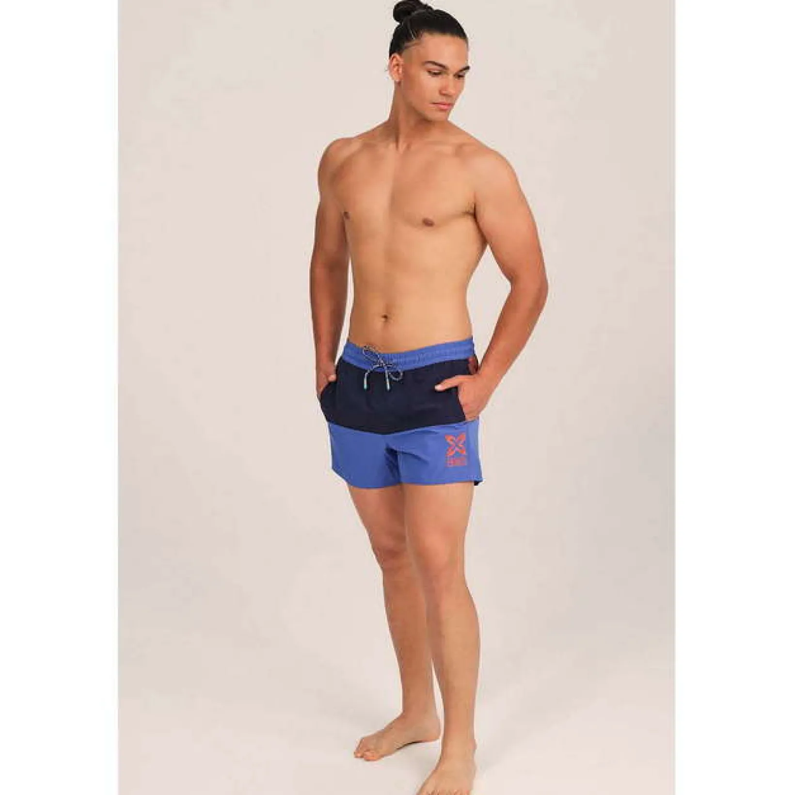 BAÑADOR HOMBRE ELÁSTICO CORTO AZUL