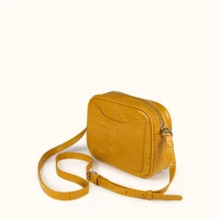 BLOCK CROCO FW25 CROSSBODY CAMERA C/MOUSTARD