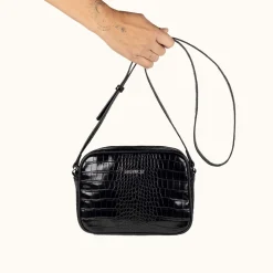 BLOCK CROCO FW25 CROSSBODY CAMERA C/BLACK