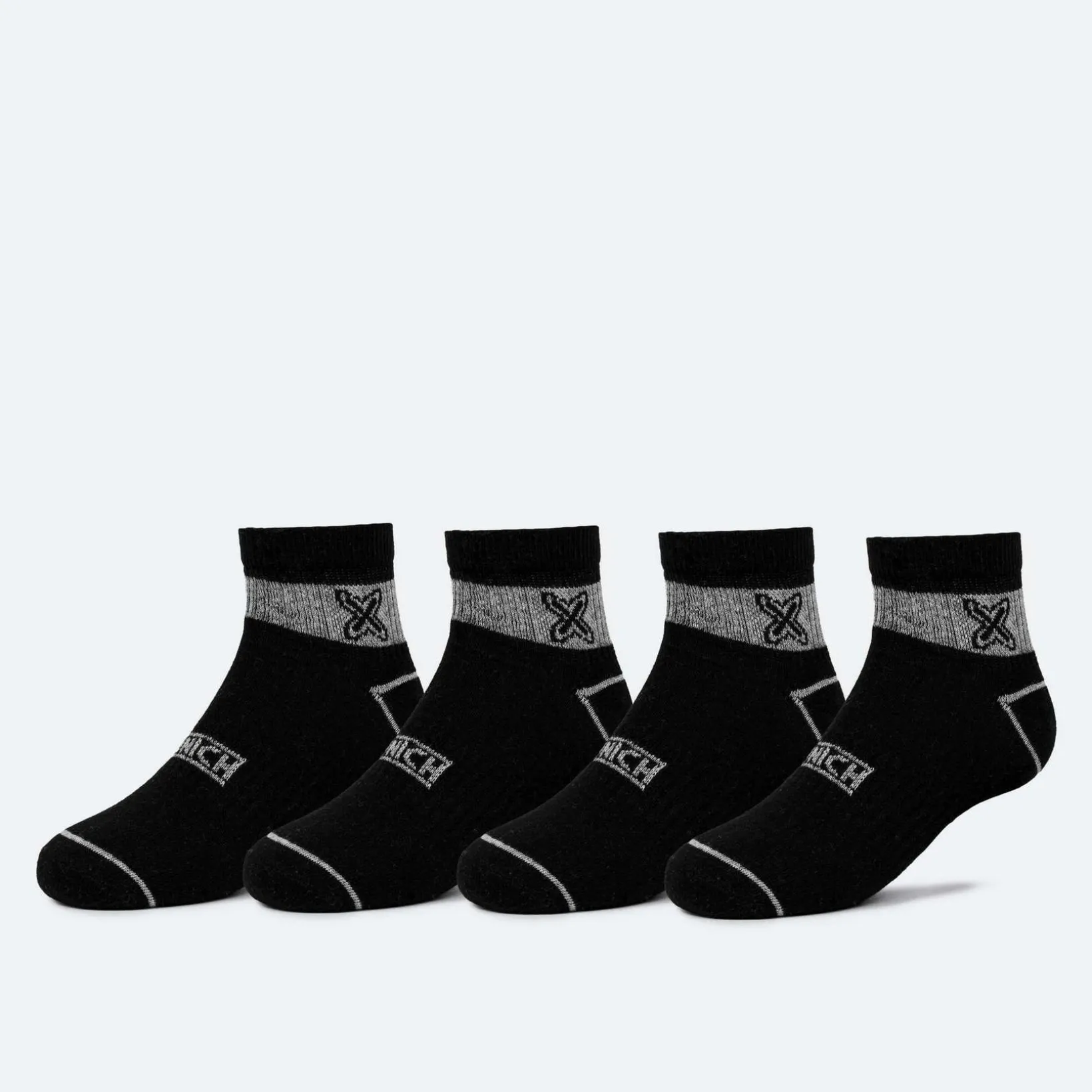Calcetines MUNICH ankle sport de algodón-poliéster-espandex negro