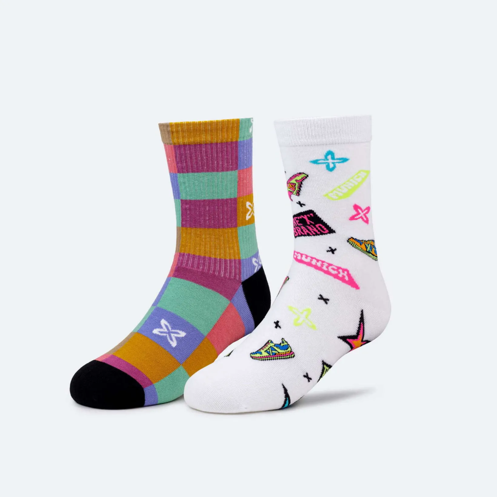 Calcetines MUNICH fashion socks largo de algodón-poliamida-elastano funny