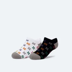 Calcetines MUNICH invisible fashion socks de algodón-poliamida-elastano multilogo