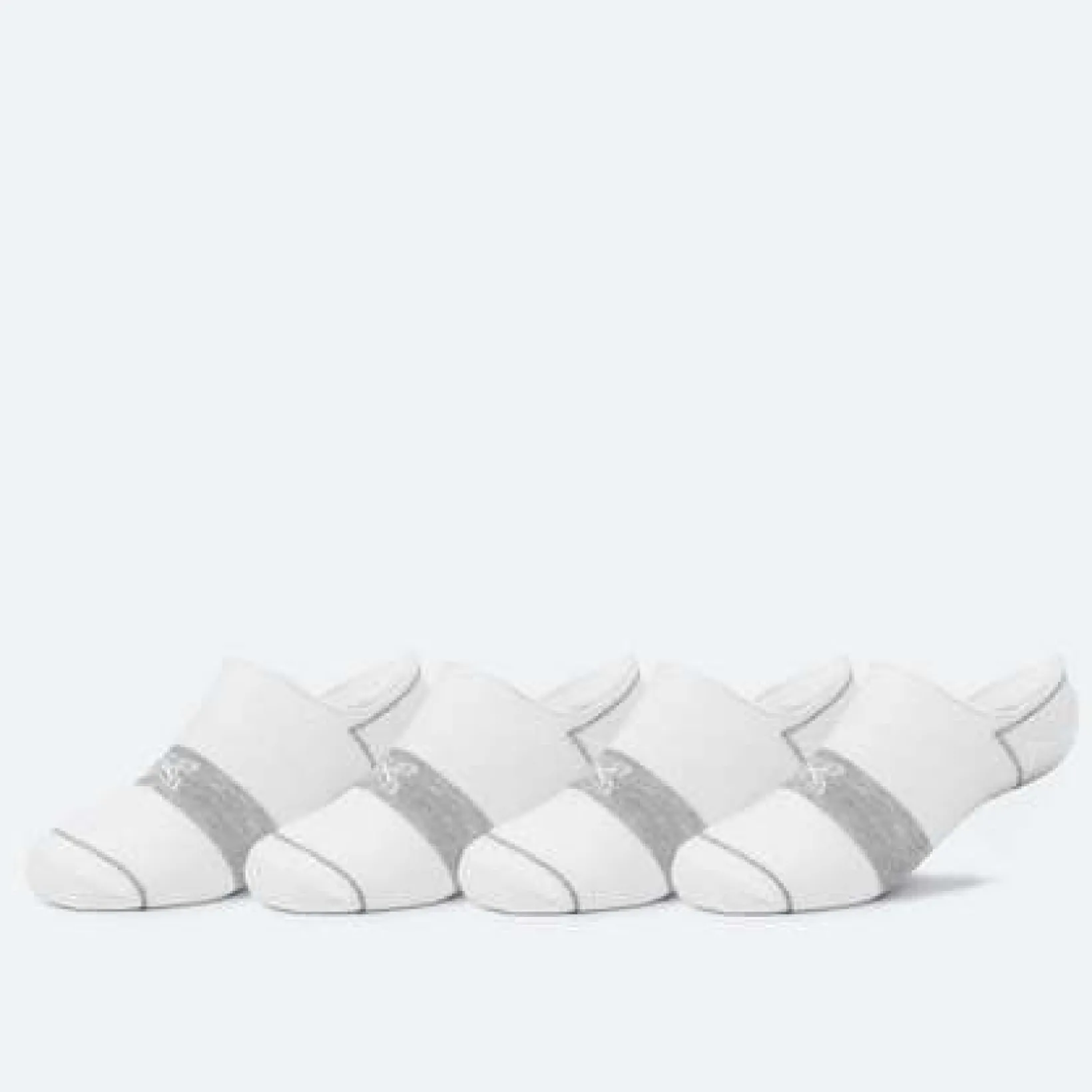 Calcetines MUNICH invisible sport de algodón-poliéster-espandex blanco