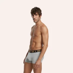 Calzonzillos MUNICH boxer de algodón-eslastano gris