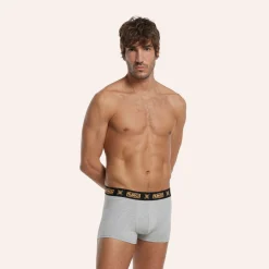 Calzonzillos MUNICH boxer de algodón-eslastano gris