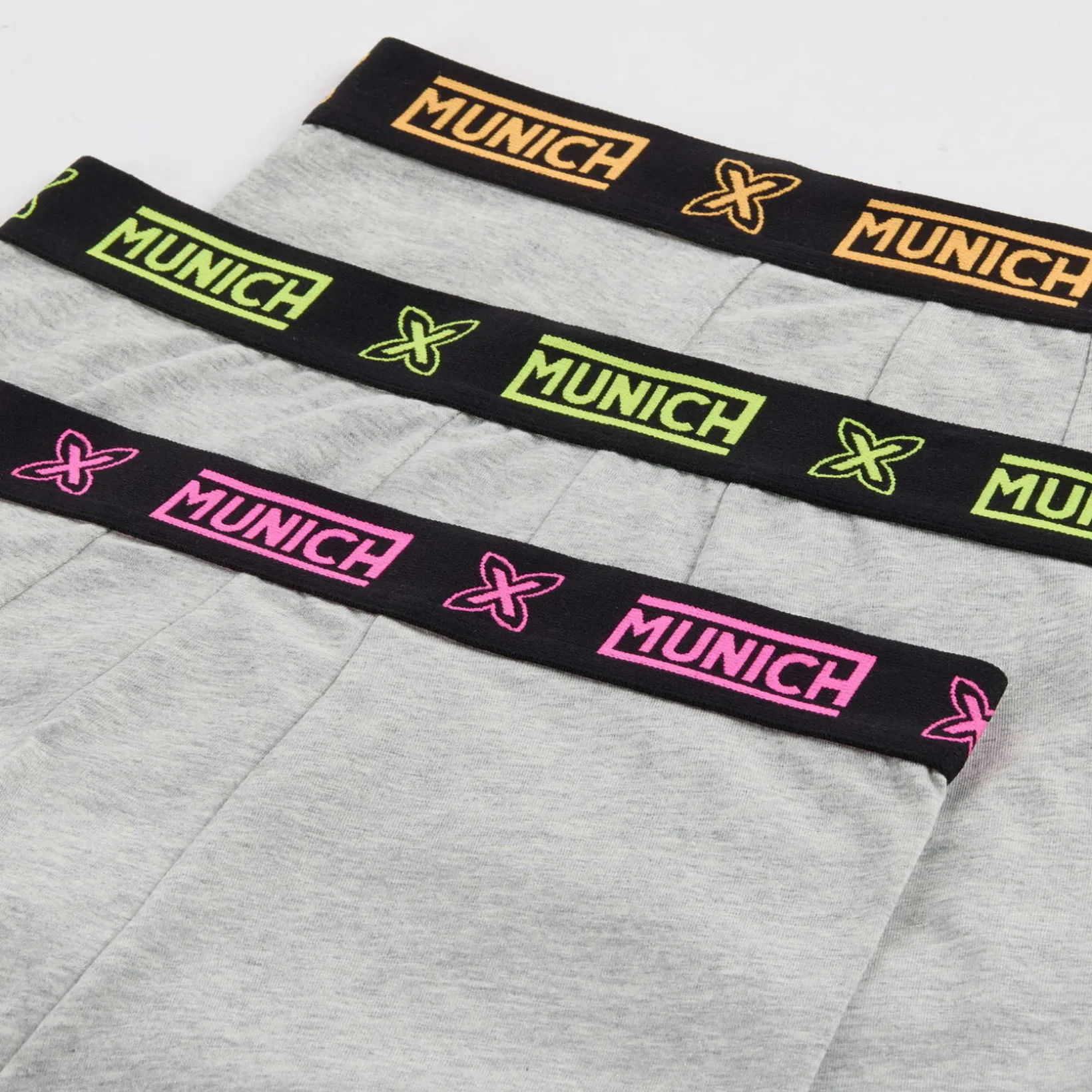 Calzonzillos MUNICH boxer de algodón-eslastano gris