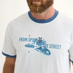Camiseta MUNICH Barru lifestyle hombre de algodón orgánico blanco
