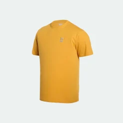 Camiseta MUNICH básica de algodón mostaza