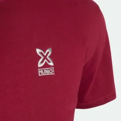 Camiseta MUNICH básica de algodón vino