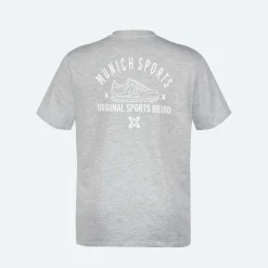 Camiseta MUNICH casual de algodón-viscosa gris