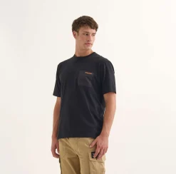 Camiseta MUNICH Collage streetwear hombre de algodón orgánico negro