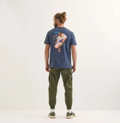 Camiseta MUNICH Compass lifestyle hombre de algodón orgánico navy