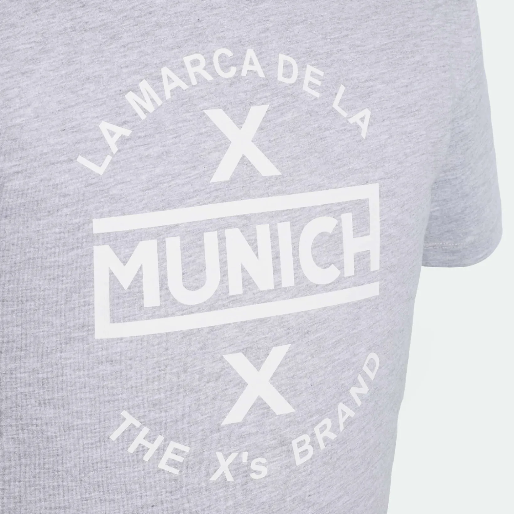 Camiseta MUNICH de algodón gris