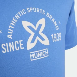 Camiseta MUNICH de algodón celeste