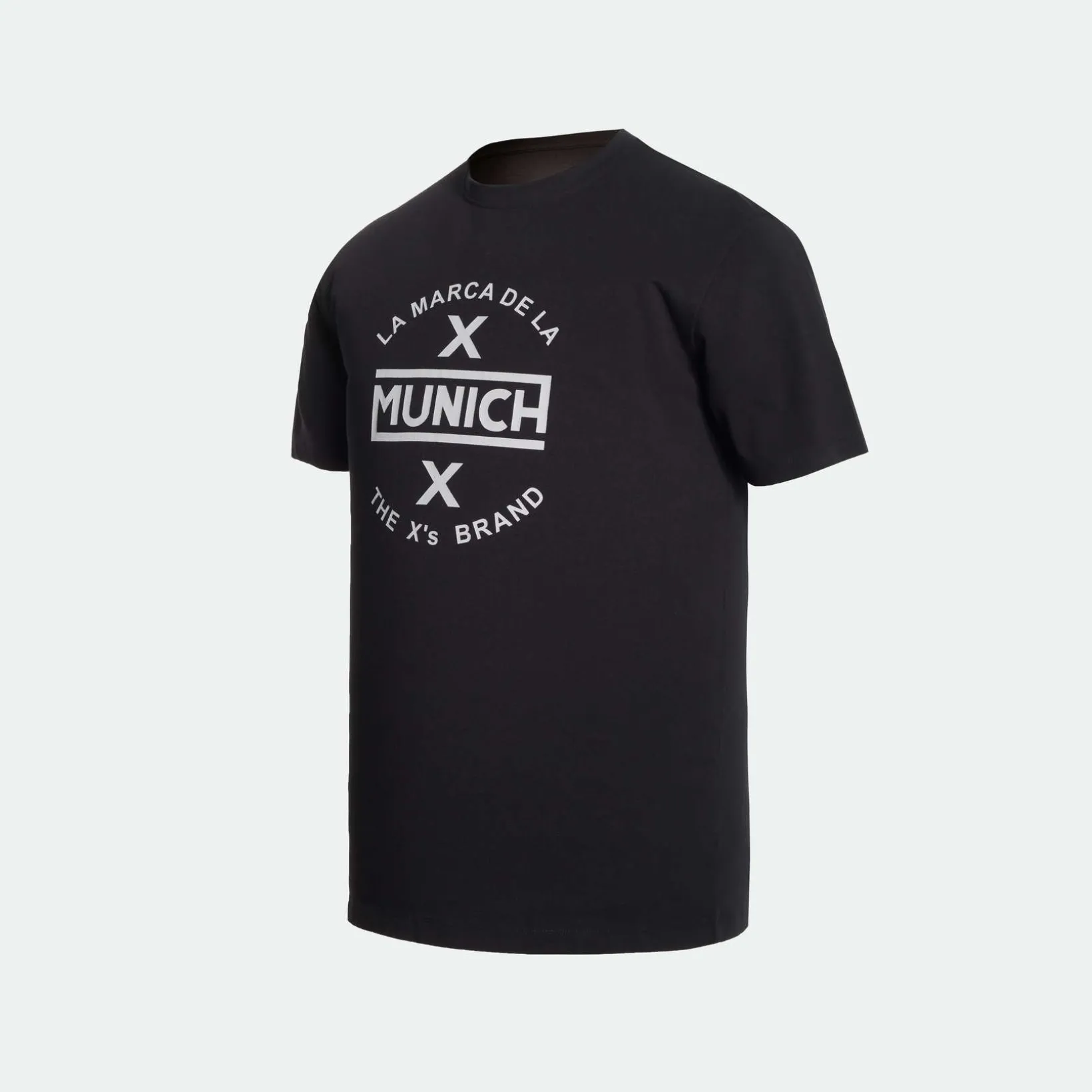 Camiseta MUNICH de algodón negra