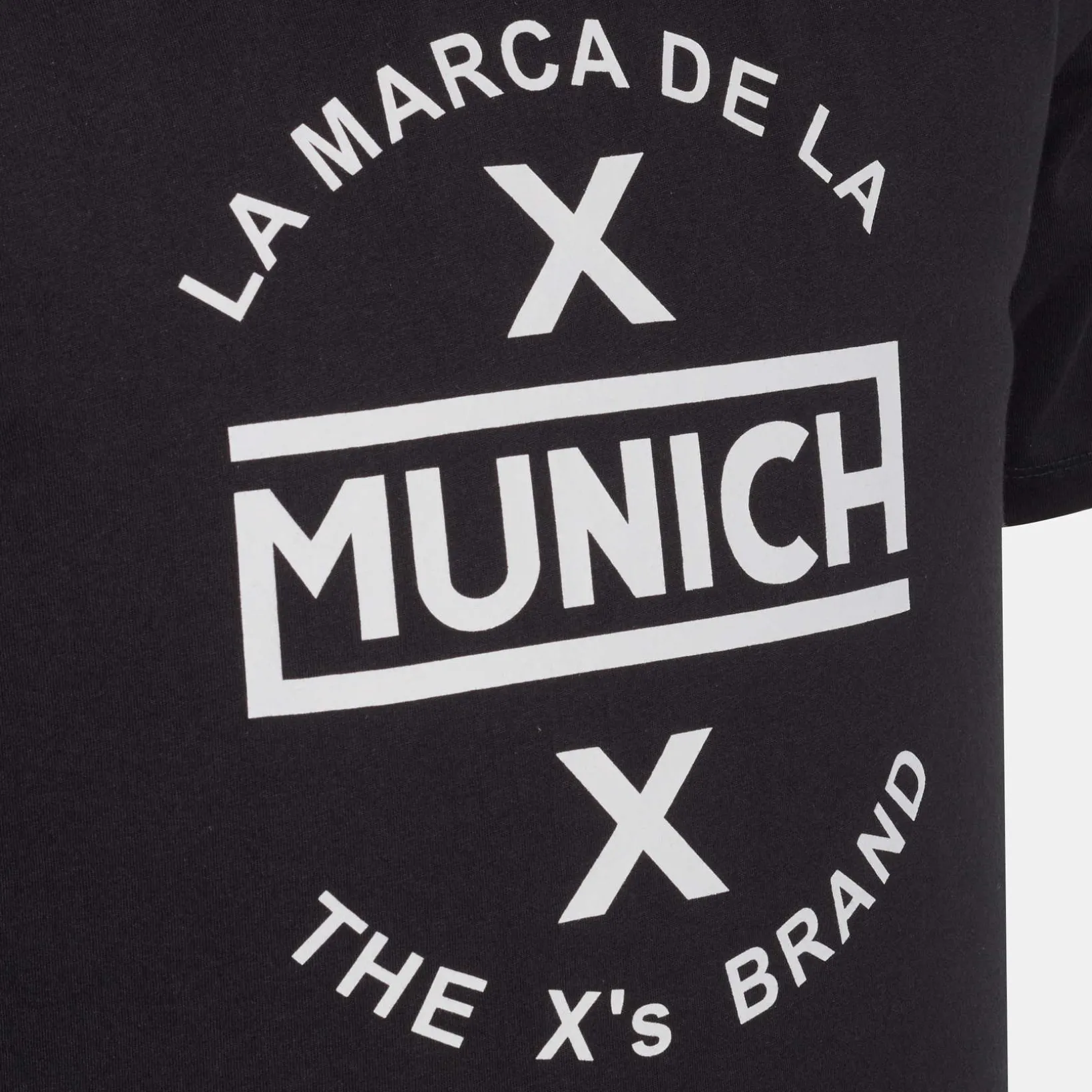 Camiseta MUNICH de algodón negra