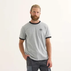 Camiseta MUNICH Goal lifestyle hombre de algodón-viscosa gris