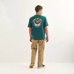 Camiseta MUNICH Ride streetwear hombre de algodón orgánico verde