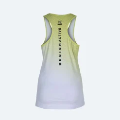 Camiseta sin mangas MUNICH Top Club de poliéster-elastano blanco/lima