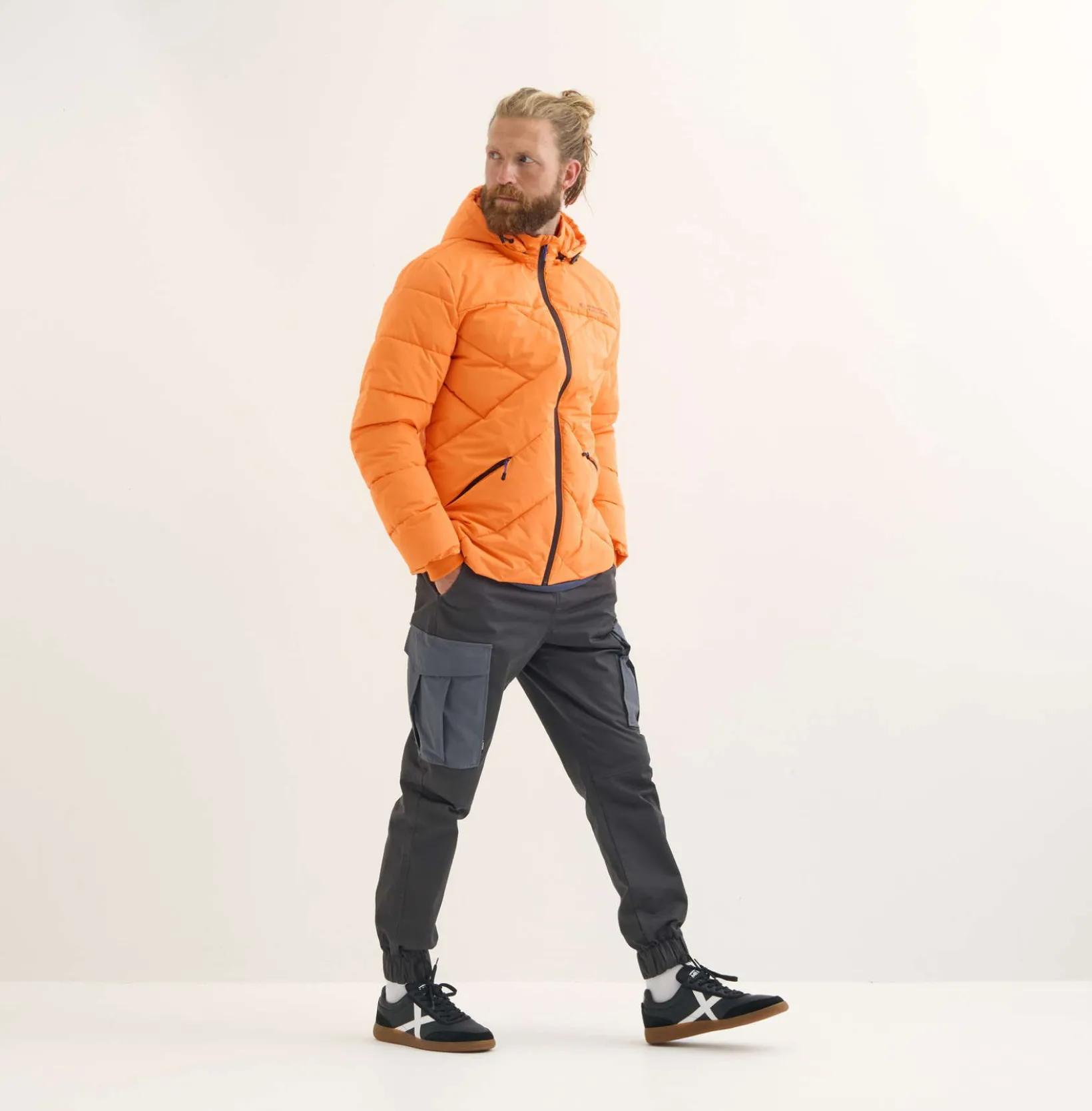 Chaqueta MUNICH Cloud lifestyle hombre de poliéster naranja