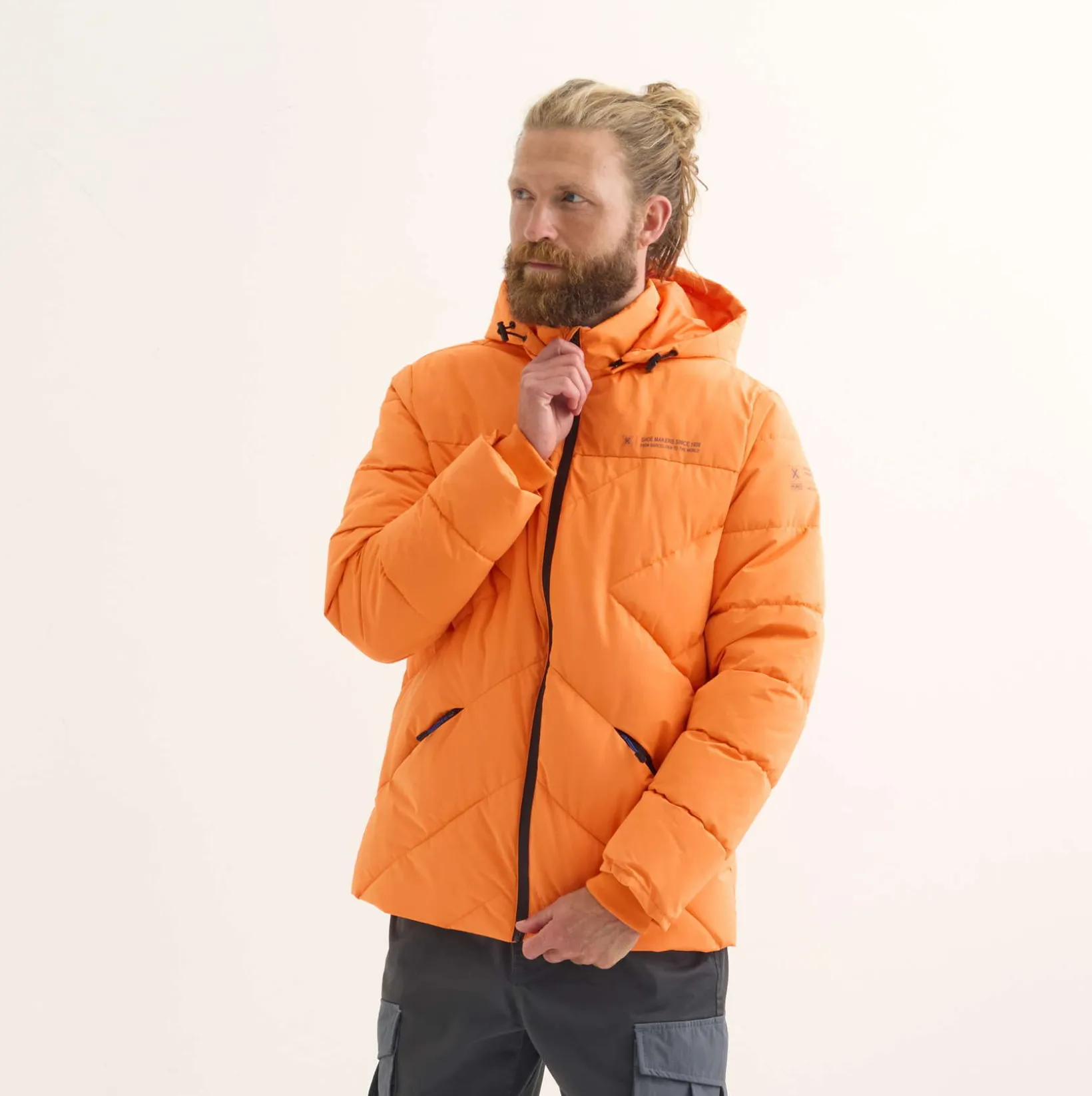 Chaqueta MUNICH Cloud lifestyle hombre de poliéster naranja