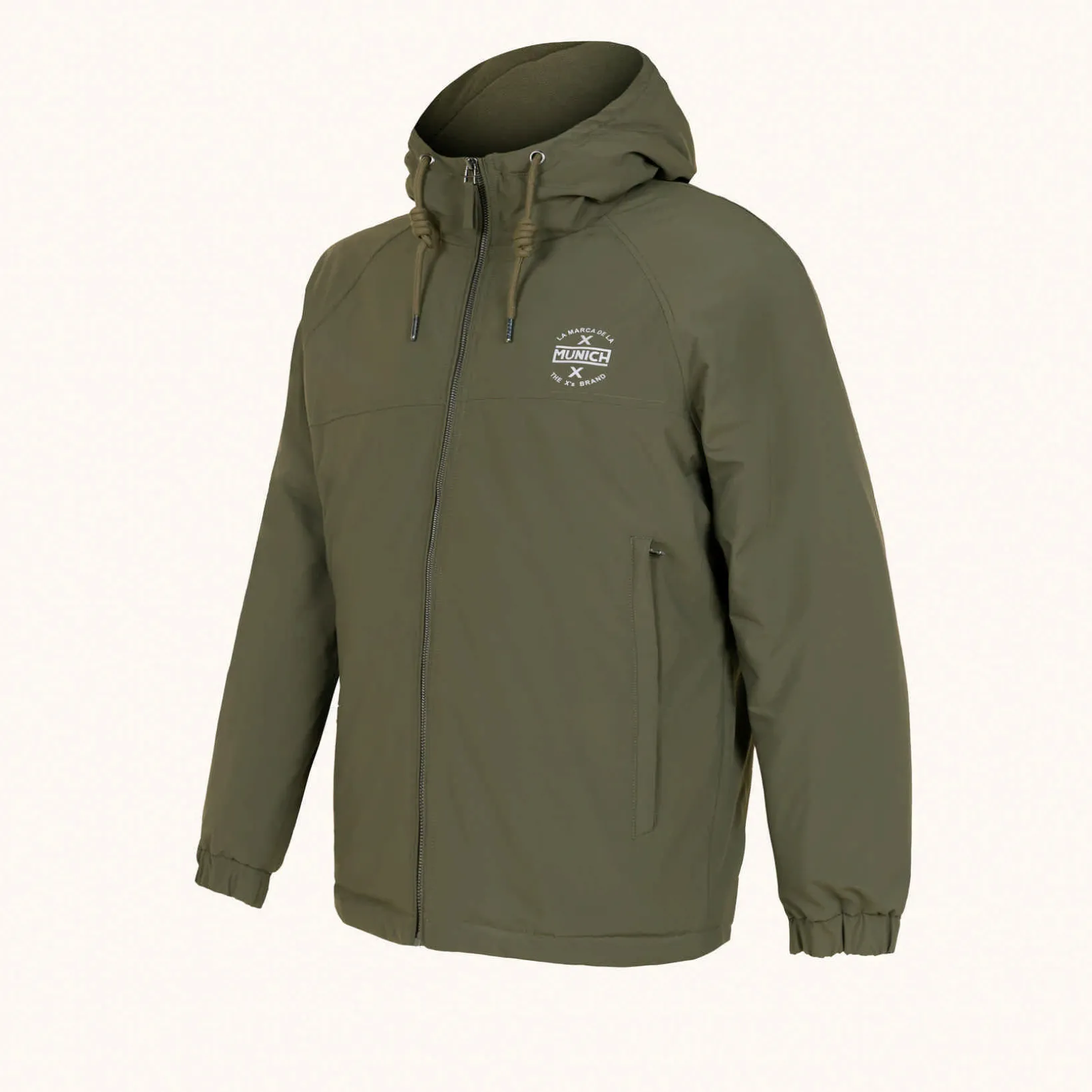 Chaqueta MUNICH lift casual de polyester khaki
