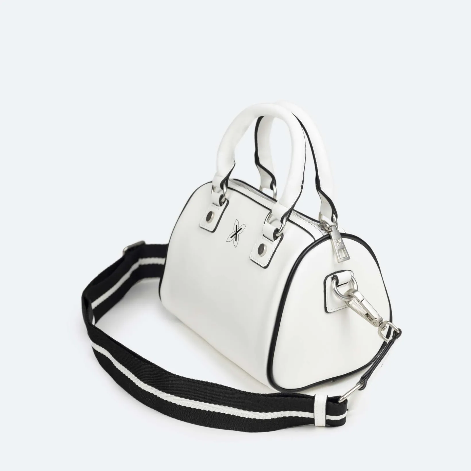 COURT CROSSBODY BARREL C/WHITE