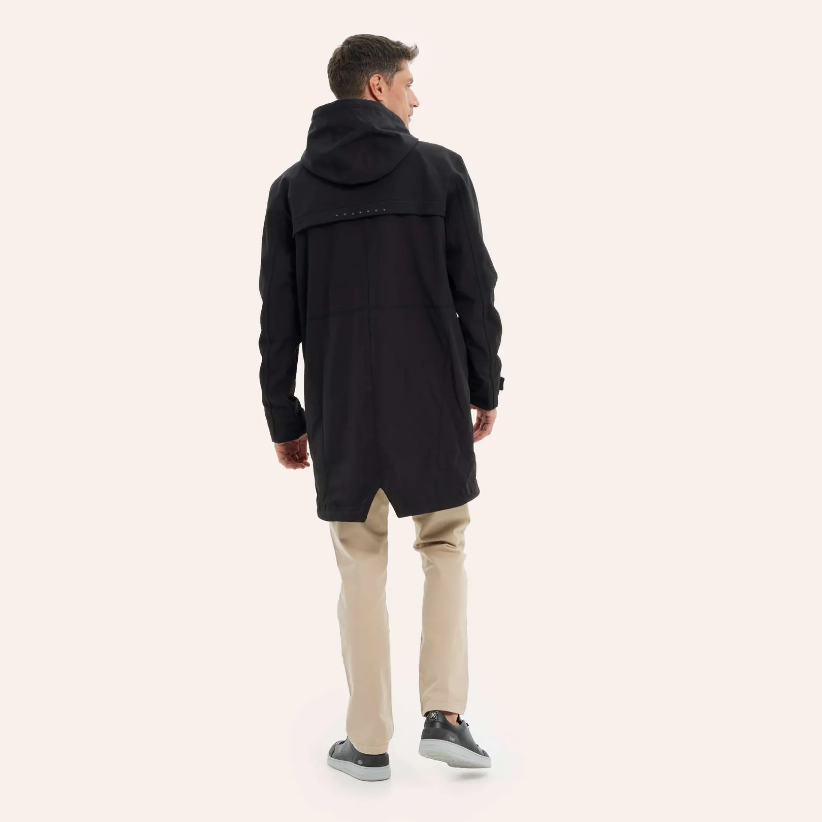 Parka MUNICH rain lifestyle de poliéster negro