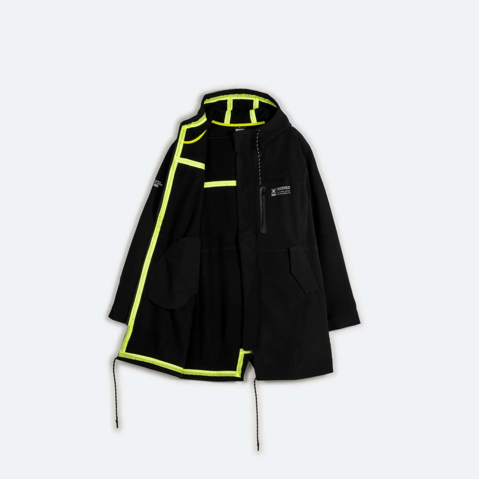 Parka MUNICH rain lifestyle de poliéster negro
