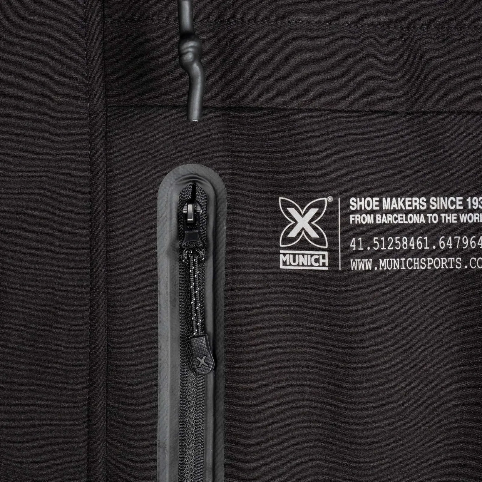 Parka MUNICH rain lifestyle de poliéster negro