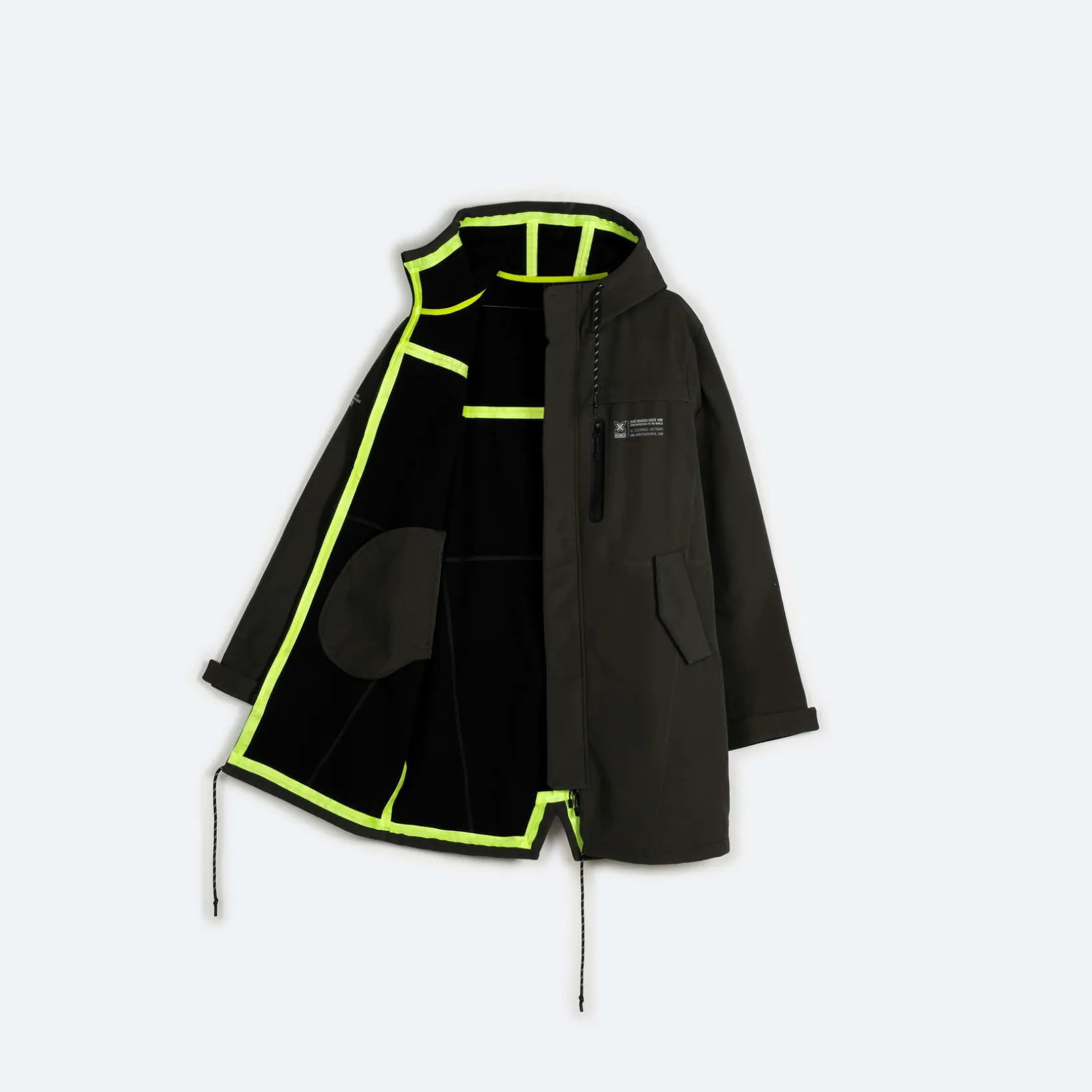 Parka MUNICH rain lifestyle de poliéster caqui