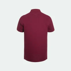 Polo MUNICH hombre de algodón burdeos