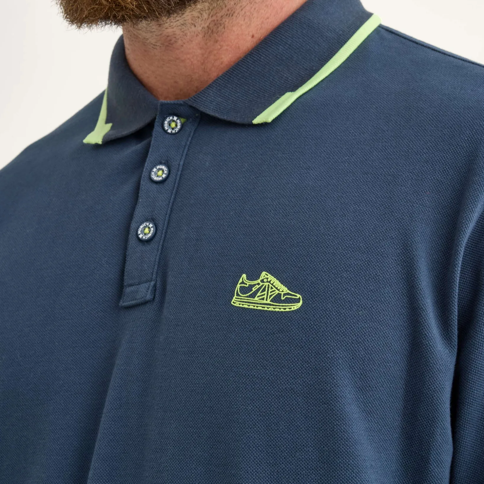 Polo MUNICH Slam lifestyle hombre de algodón navy