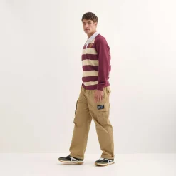 Polo MUNICH Stanford streetwear hombre de algodón orgánico burdeos