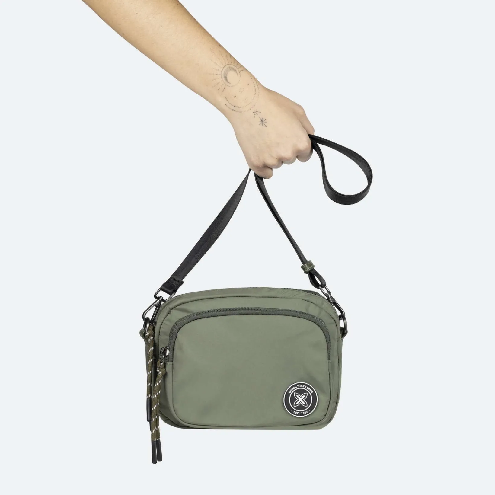 SHALLOW CROSSBODY CAMERA C/GREEN