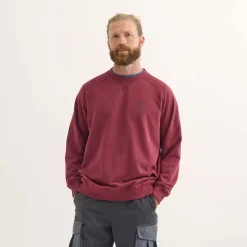 Sudadera MUNICH Bcn lifestyle hombre de algodón orgánico burdeos