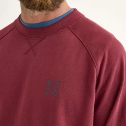 Sudadera MUNICH Bcn lifestyle hombre de algodón orgánico burdeos