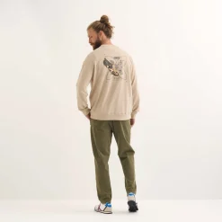 Sudadera MUNICH Revival lifestyle hombre de algodón orgánico camel
