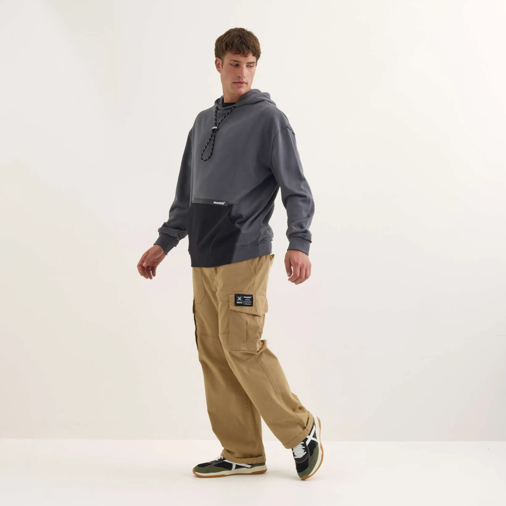 Sudadera MUNICH Space streetwear hombre de algodón antracita