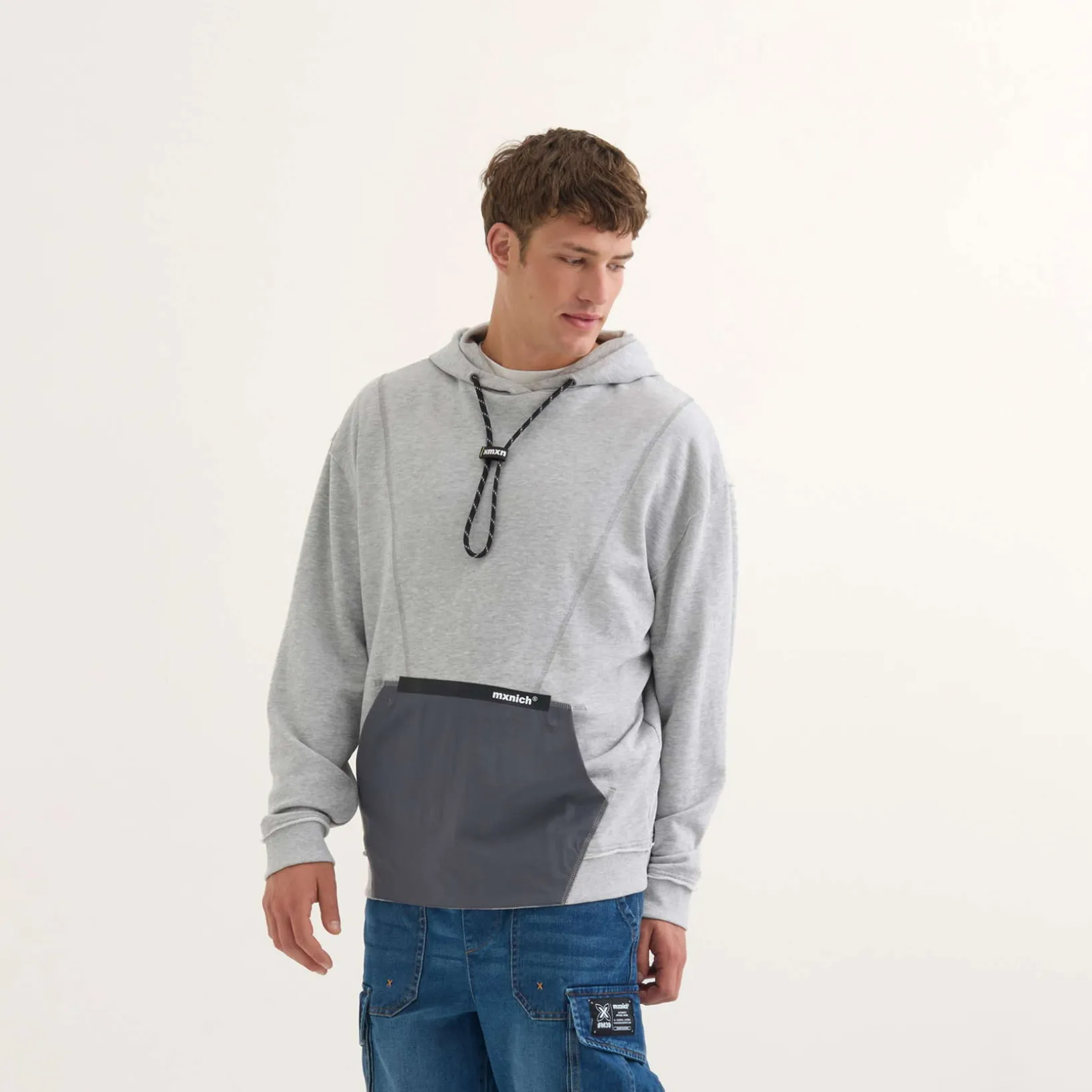 Sudadera MUNICH Space streetwear hombre de algodón gris