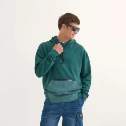 Sudadera MUNICH Space streetwear hombre de algodón verde